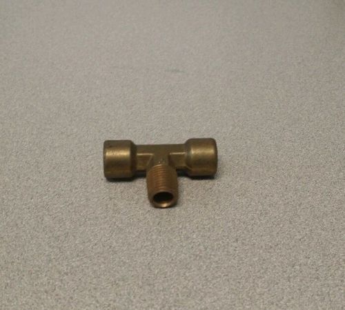 Branch Tee 3/8&#034; Female  NPT x 3/8&#034; Male FORGED BRASS