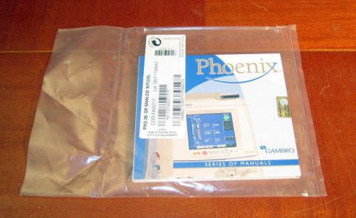 Phoenix Gambro Operators Owners Manual on CD