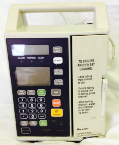 Baxter Flo-Gard 6201 Infusion Pump With New Battery &amp; 90 Day Warranty TESTED  IV