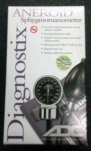 ADC Diagnostix 700 Aneroid Sphygmomanometer, Adult, Black, Blood Pressure Cuff
