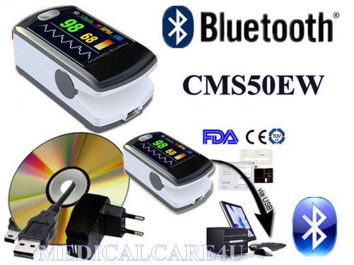 Ce fda,bluetooth pulse oximeter,spo2/pr/oled,sleep study software analysis, 50ew for sale