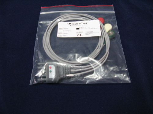 Scottcare 100233 Telemetry Patient Cable, NEW OEM