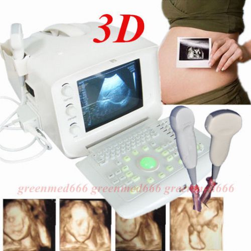 3D Ultrasound Scanner machine W 3.5mhz Convex&amp; 5.0mhz Micro-convex probe FDA CE