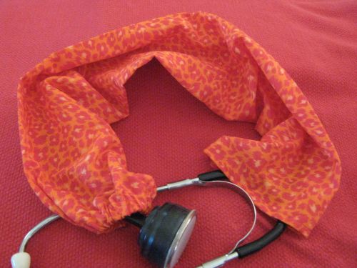 Orange with flowers stethoscope cover for sale