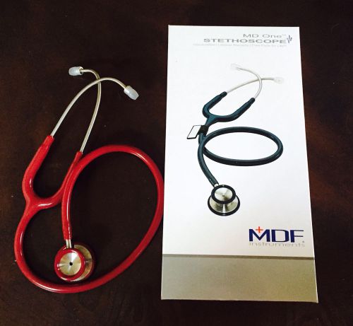 Mdf 777-17 md one stainless steel dual head stethoscope-adult-burgundy for sale