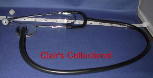Nursing Health Professional Aluminum Single Head Stethoscope, BLACK Blk diaphram
