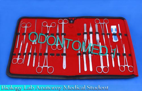 35 PC BIOLOGY LAB ANATOMY MEDICAL STUDENT DISSECTING KIT WITH SCALPEL BLADES #24