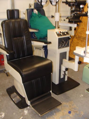MARCO DELUXE EXAM CHAIR AND INSTRUMENT STAND. GOOD CONDITION.