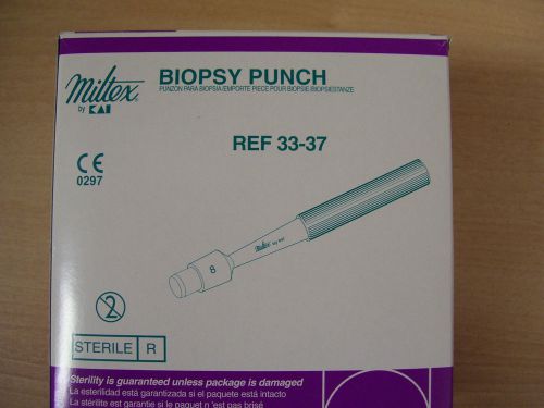 ! miltex sterile dermal biopsy punch 8mm ref 33-37 lot of 47 for sale