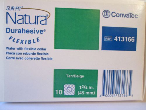 Convatec 413166 1 3/4 in. Sur-Fit Natura Durahesive Flexible Wafer Box of 10