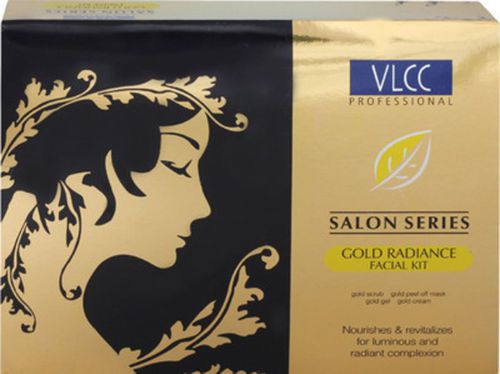 Vlcc saloon series  gold radiance facial kit for sale