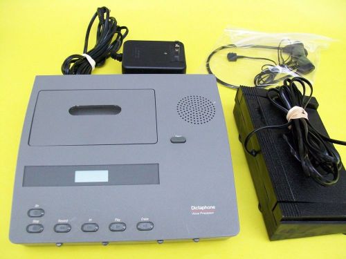 DICTAPHONE 2740 TRANSCRIBER FULL SIZE TAPE COMPLETE SET with pedal and headset