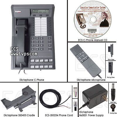 New Dictaphone 0421 C-Phone Digital Dictation Station with Microphone
