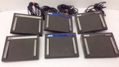 LOT of 6 JAVS FP-2 FOOT PEDALS for Transcriber