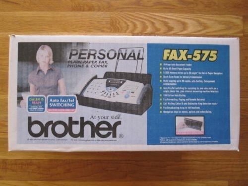 Brother FAX-575 Plain Paper Fax Phone &amp; Copier USED TWICE