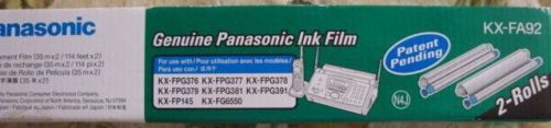 Pack of 1, not 2, Genuine Panasonic KX-FA92 Ink Film New In Box.
