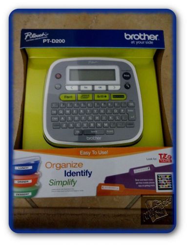 BROTHER P-TOUCH PT-D200 HOME &amp; OFFICE LABELMAKER NEW! FAST SHIPPING!