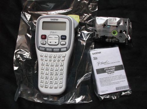 NEW Brother P-Touch PT-H100 Label Thermal Printer/label maker with 1 tape
