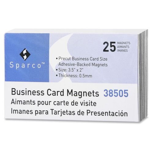 Sparco 38505 Business Card Magnets - Rectangle - Adhesive - 25 / Pack (spr38505)
