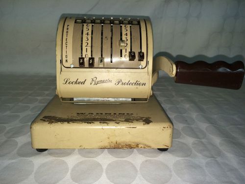 VINTAGE LOCKED PAYMASTER PROTECTION SERIES X-900 CHECK WRITER