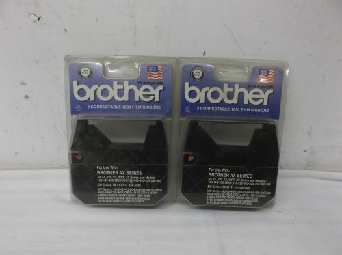 Brother Black Correctable Typewriter Film Ribbons - Lot of 2 two-packs - #1030