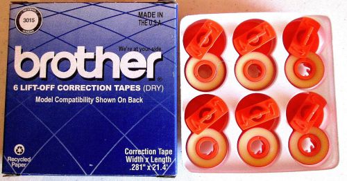 BROTHER LIFT-OFF (6) LIFT OFF CORRECTION TAPES - ORDER #3015