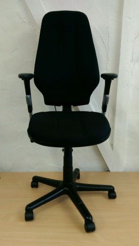 Black rh logic 4 activ ergonomic office chair fully loaded.free uk mainland del for sale