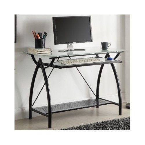 Home Office student Computer table Desks Workstation Glass small keyboard tray