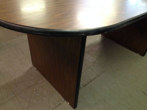 ***oval shape conference table in walnut color 6ft long*** for sale