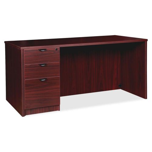 Lorell llr79002 prominence series mahogany laminate desking for sale