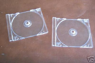 1000 SINGLE CD TRAYS - CLEAR - KC02PK