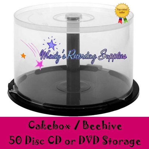 50 Disc Cake Box Storage Container CD DVD Premium Quality Beehive