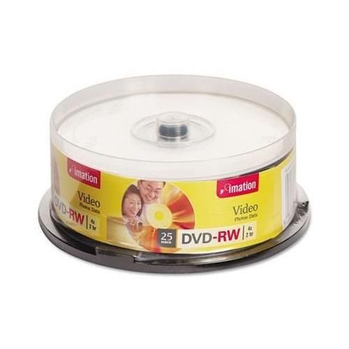 Imation 17346 CD/DVD,DVD-RW(4.7 GB)(4x) Branded(Ea=25/Spindle)(Replaces 16613)
