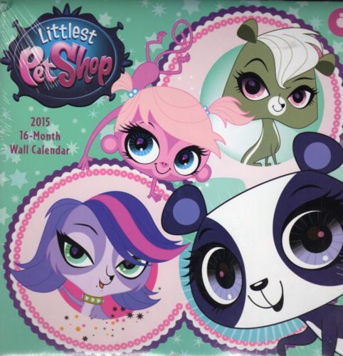 Littlest Pet Shop - 2015 16 Month  WALL CALENDAR - 10x10   2015