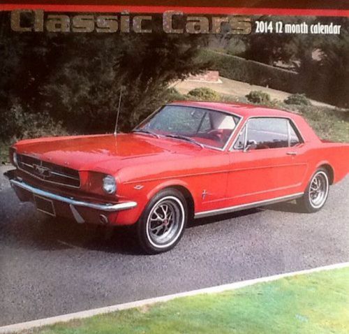 2014 Classic CARS  Calender : Brand New : Free/Fast Same day S&amp;h-Out : Bid/buy