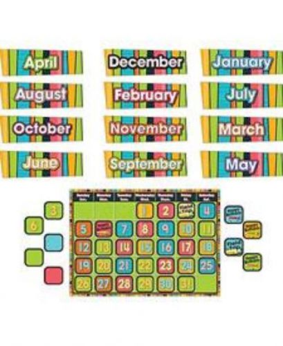 Carson Dellosa Stylin&#039; Stripes Calendar