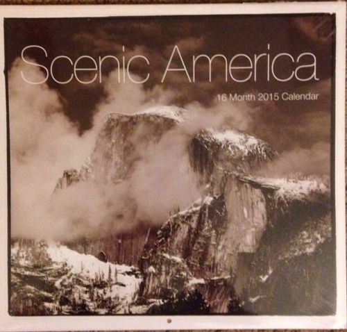 2015 America Black &amp; White Wall 16 Month Calendar SEALED.