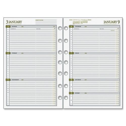 2015 Day Runner Dated Planner Refill - Weekly - 5.5&#034;x8.5&#034; - Jan-Dec