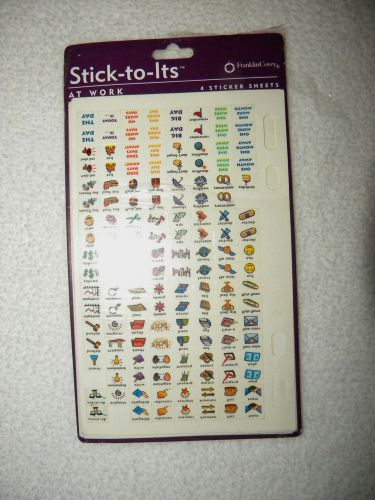 1999 Stick-to-Its AT WORK Franklin Covey Planner Refill Accessory Smart Stickers