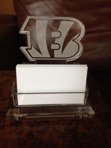 Cncinnati Bengals acrylic business card holder- Clear