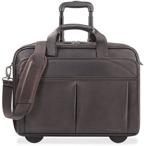 Usld5293 rolling laptop case, 17&#034;x7&#034;x13-1/2&#034;, 15.6&#034; sleeve, brown for sale