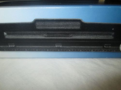 Black ACCO 2-3 Hole Standard Punch with built-in paper guide