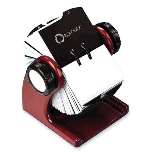 Rolodex Wood Tones Rotary Business Card File - 400 Card