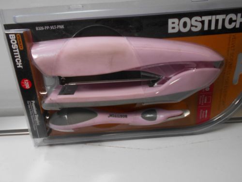 Stanley Bostitch Pink Stand-Up Desktop Stapler Plus Pack with Push Style Staple