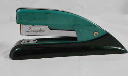 Vintage swingline 77 s stapler green antique retro art deco 6 inches for sale