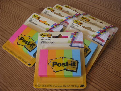 3m post-it page markers 40 pads of 100 colorful sticky adhesive strips 670-5an for sale