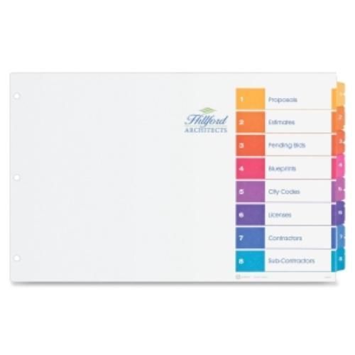 Avery Ready Index Table Of Contents Dividers - 8 X Divider - Print-on (ave11148)