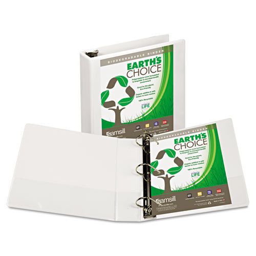 Earth&#039;s choice biodegradable angle-d ring view binder, 2&#034; capacity, white for sale