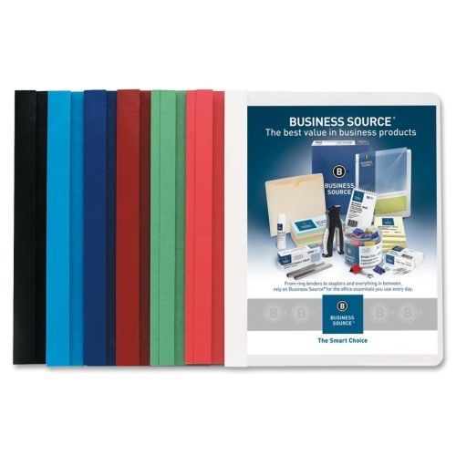 Business Source Report Cover - Letter-3 x Prong -Assorted -25/Bx - BSN78511