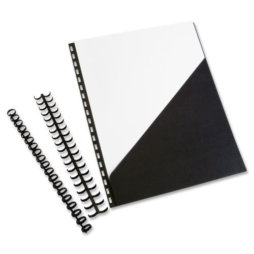 Swingline Pre-punched Zipbind Pocket Folders - 10 / Pack - Black